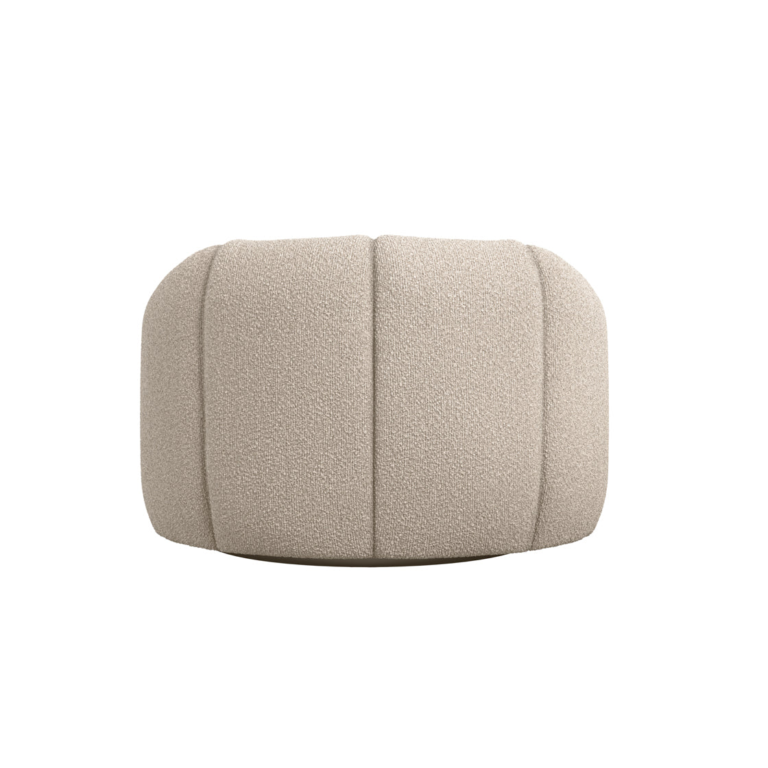 Nao Buff Cream Boucle Swivel Accent Chair